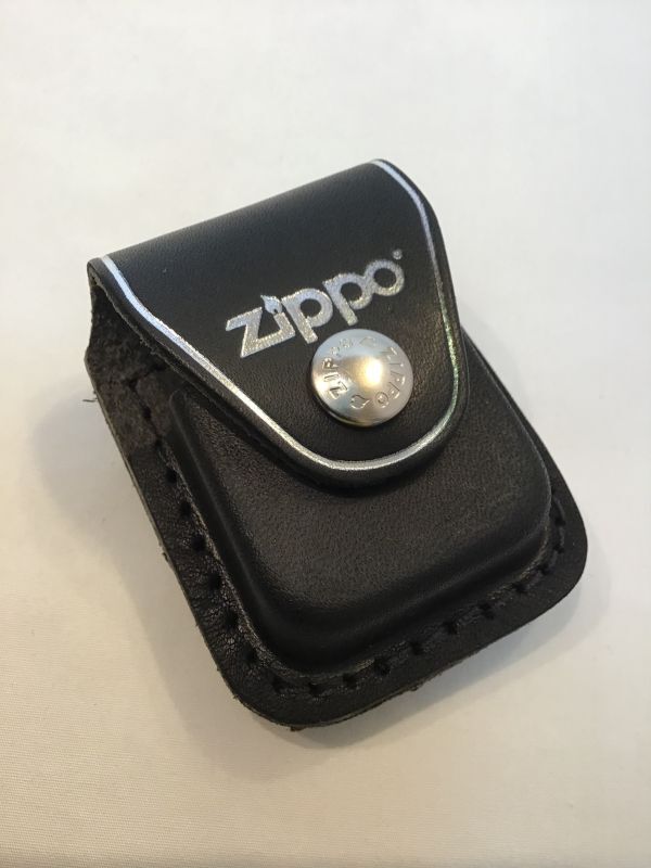 画像1: ZIPPO GOODS ZIPPOライター用 革ケース ブラック クリップ式 z-4513