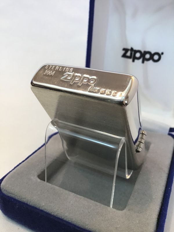 No.13 BRUSHED STARING SILVER ZIPPO 2004年製 スターリングシルバー z ...