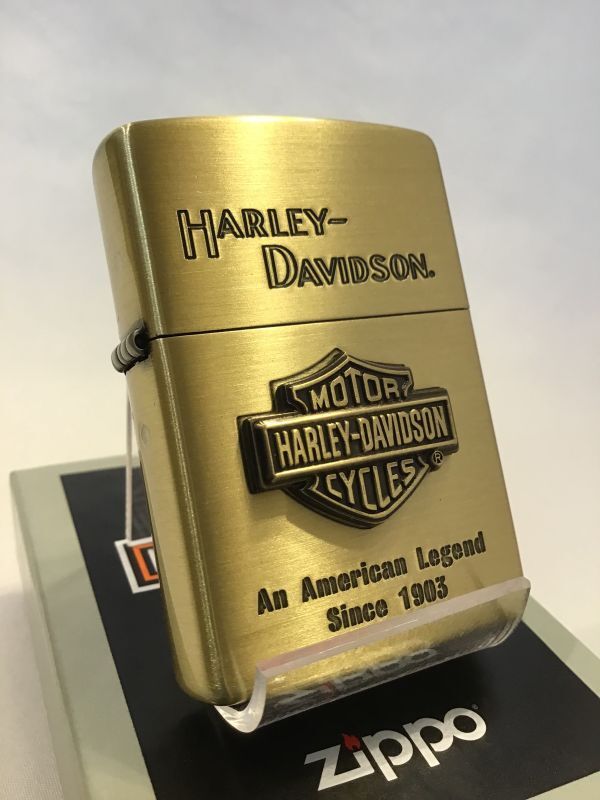 画像1: No.200 HARLER DAVIDSON ZIPPO ハーレー・ダビッドソン BAR&SHIELD METAL バー&シールド メタル z-4553