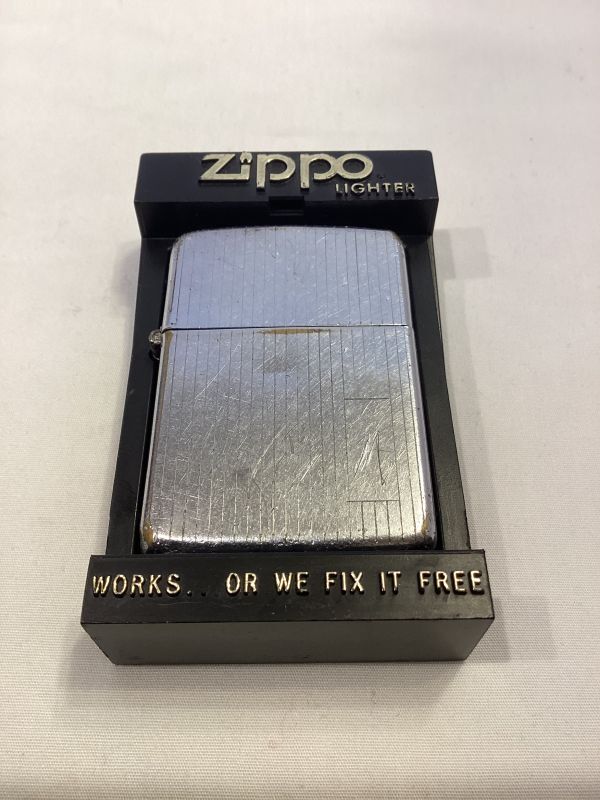 画像5: No.200 UESD ZIPPO 1951年~53年製 ブラッシュクローム STRIPE ストライプ z-4662