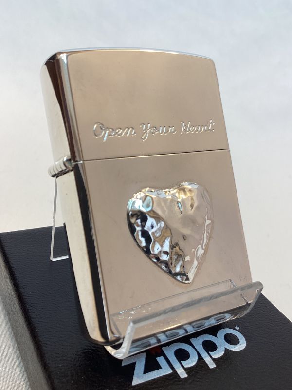 No.200 ヴィンテージZIPPO 1999年製 OPEN YOUR HEART ハートメタル z