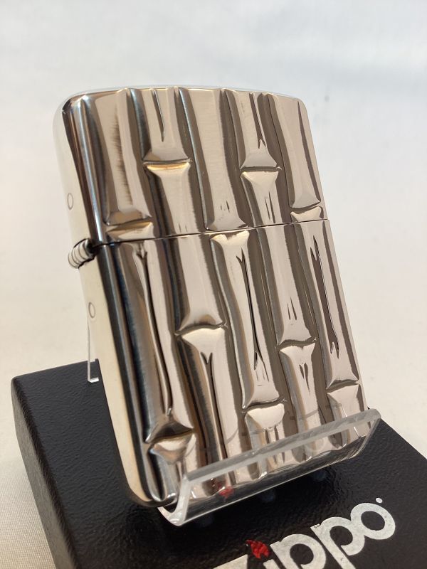 No.162 アーマータイプZIPPO シルバーイブシ BAMBOO バンブー z-4770