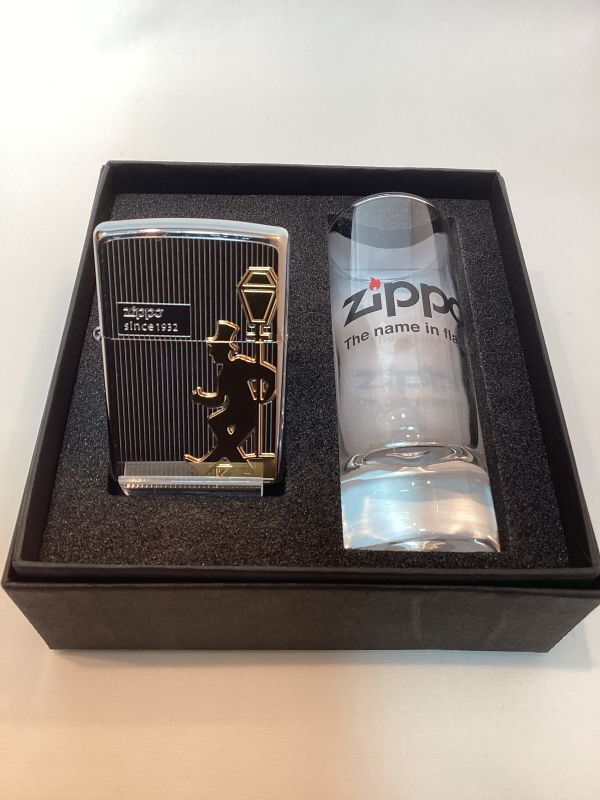 画像1: No.200 推奨品ZIPPO ドランカー&ワンショットグラスセット z-4780