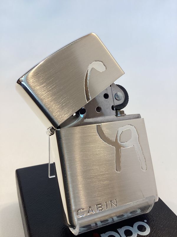 画像2: No.200 たばこ柄ZIPPO シルバーサテン CABIN キャビン z-4790