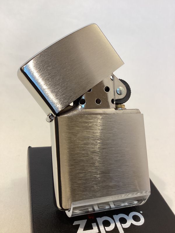 画像2: No.200 推奨品ZIPPO BRUSHED CHRME 2008年製 ブラッシュクローム プレーン z-5078