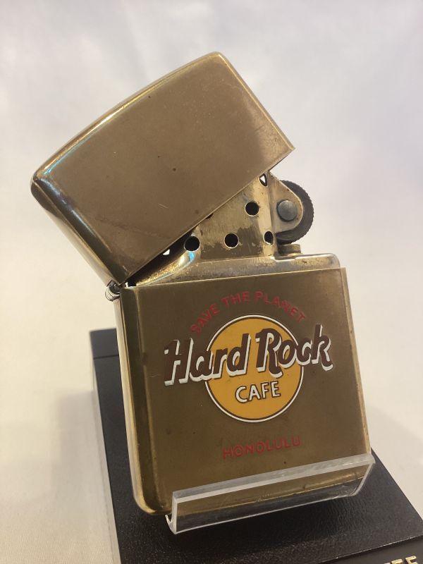 画像2: No.204 USED ZIPPO 1991年製 SOLID BRASS ソリッドブラス HARD ROCK CAFE ハードロックカフェ HONOLULU ホノルル z-5811