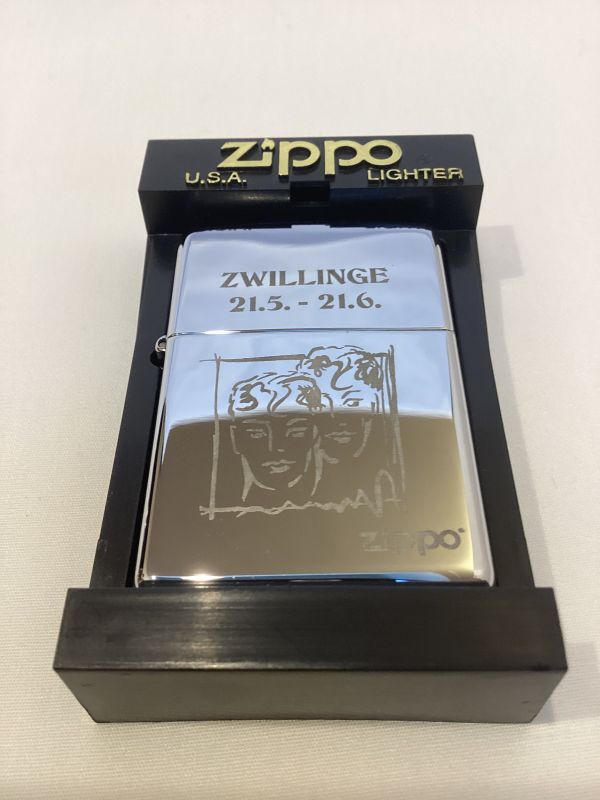 画像5: No.250 星座シリーズZIPPO HIGH POLISH CHROME ハイポリッシュクローム ZWILLINGE ふたご座 z-5830