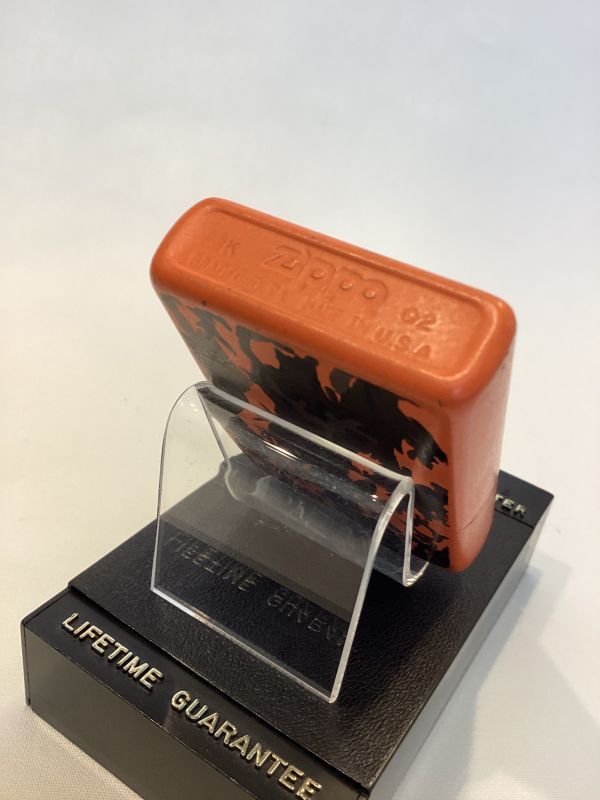 画像4: No.231 USED ZIPPO 2002年製 ORANGE MATTE オレンジマット CAMOUFLAGE カモフラージュ z-5844