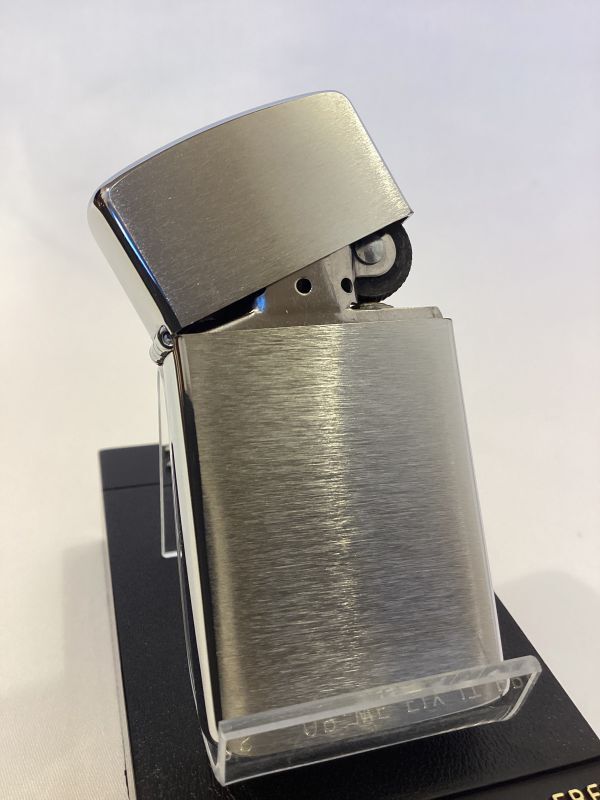 画像2: No.1600 スリムシリーズZIPPO 2000年製 BRUSHED CHROME ブラッシュクローム プレーンタイプ z-5846