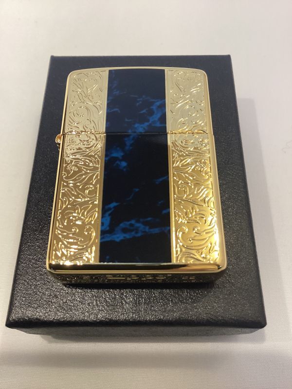 画像5: No.200 推奨品ZIPPO GOLD&MARBLE BLUE ゴールド&マーブルブルー z-5857