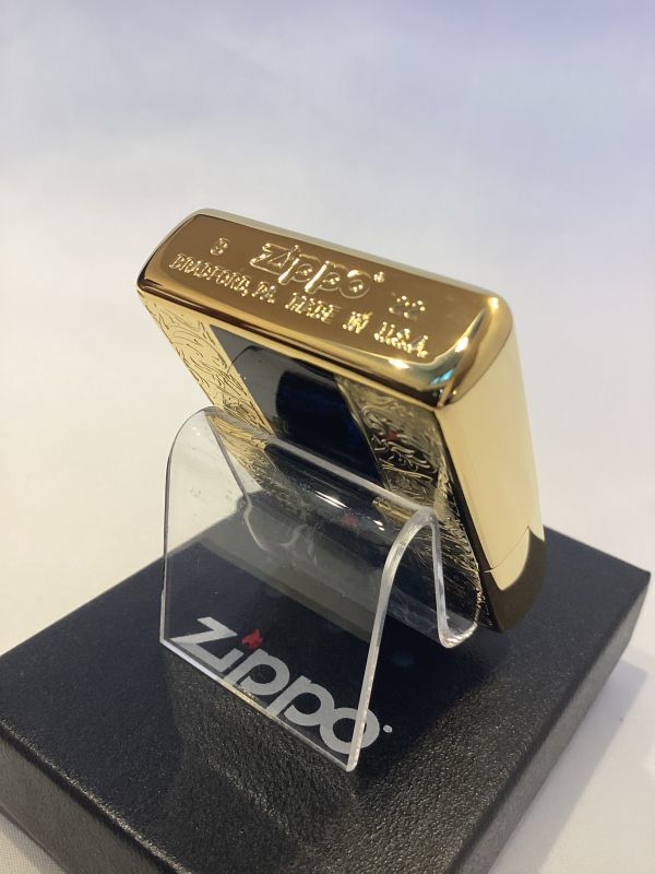 画像4: No.200 推奨品ZIPPO GOLD&MARBLE BLUE ゴールド&マーブルブルー z-5857