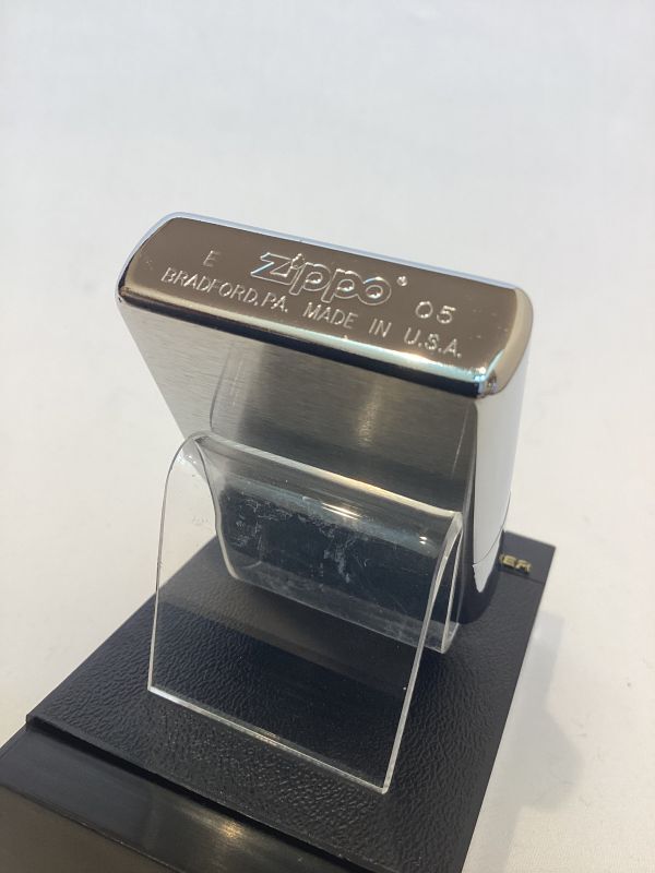 画像4: No.200 ヴィンテージZIPPO 2005年製 BRUSHED CHROME ブラッシュクローム SPIN スピン z-5874