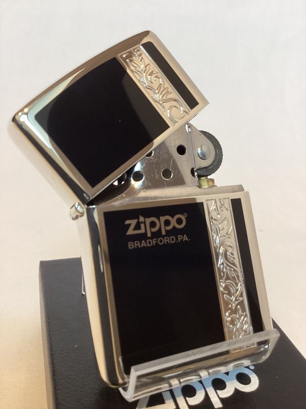 画像2: No.200 推奨品ZIPPO BLACK&SILVER ブラック&シルバー ELEGANCE エレガンス z-5964