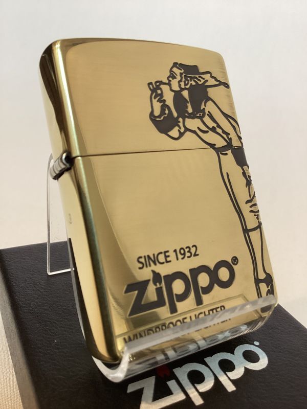 画像1: No.200 WINDY ZIPPO ウィンディ BRASS MIRROR IBUSHI ブラスミラーイブシ Z-5991