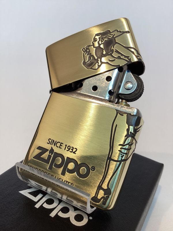 画像2: No.200 WINDY ZIPPO ウィンディ BRASS MIRROR IBUSHI ブラスミラーイブシ Z-5991