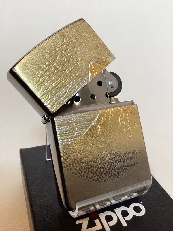 画像2: No.200 推奨品ZIPPO BRUSHED CHROME ブラッシュクローム 電鋳板プレート 富士山 z-6034