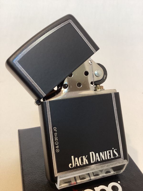 画像2: No.218 JACK DANIEL'S ZIPPO ジャックダニエル BLACK MATTE ブラックマット z-6037