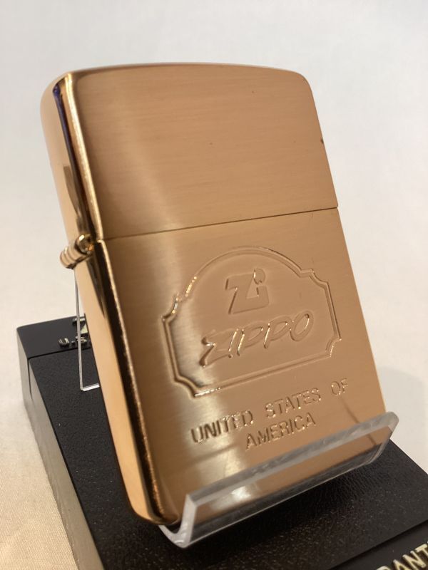 画像1: No.200 ヴィンテージZIPPO 1989年製 PINK GOLD SATIN ピンクゴールドサテン「ZIPPOロゴ」z-6066