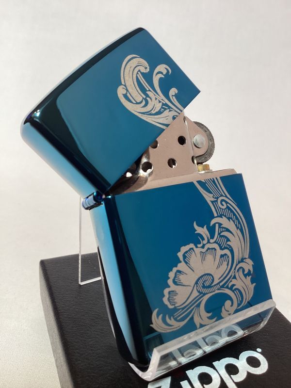 画像2: No.20446 PVDシリーズZIPPO SAPPHIRE サファイア ミステリーリーフ z-6070