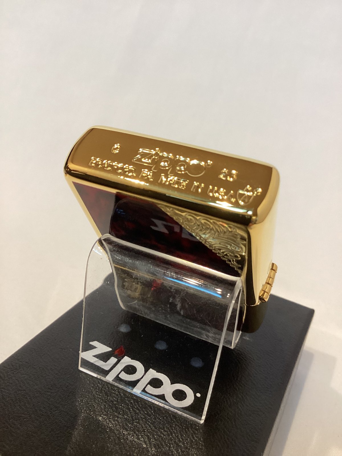 画像4: No.162 ARMOR ZIPPO GOLD&MARBLE RED アーマー ゴールド&マーブルレッド z-6088