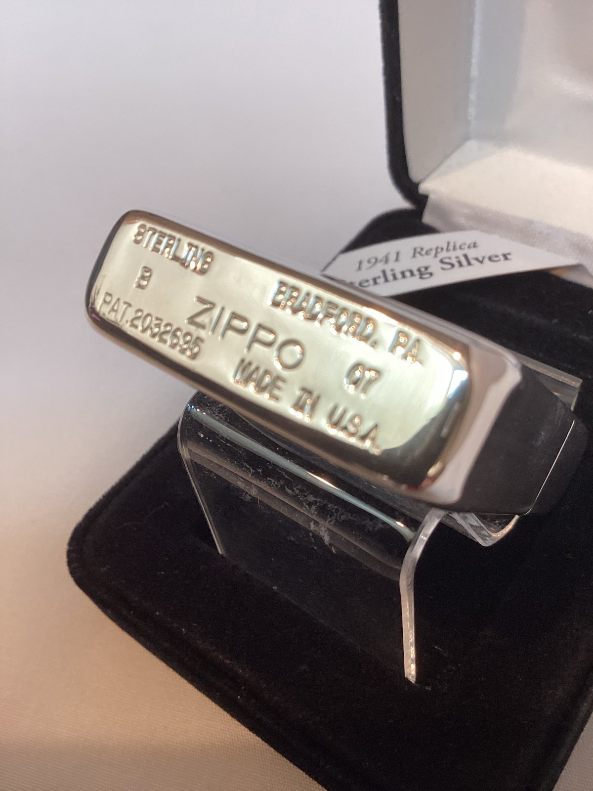 画像4: No.23 1941レプリカ 2007年製 HIGH POLISH STARING SILVER ZIPPO ハイポリッシュスターリングシルバープレーン z-6114