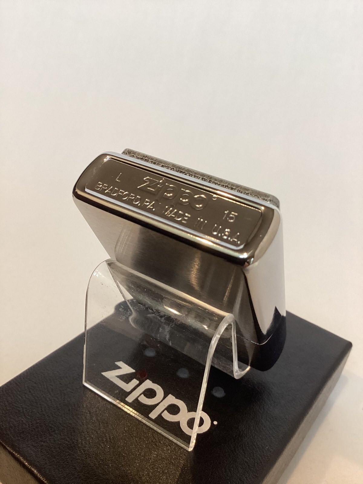 画像4: No.200 推奨品ZIPPO BRUSHED CHROME ブラッシュクローム FLAME PLAT フレームプレート z-6124