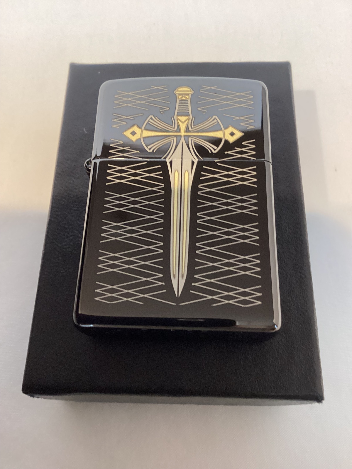 画像5: No.200 推奨品ZIPPO BLACK MIRROR ブラックミラー SWORD ソード(剣) z-6119