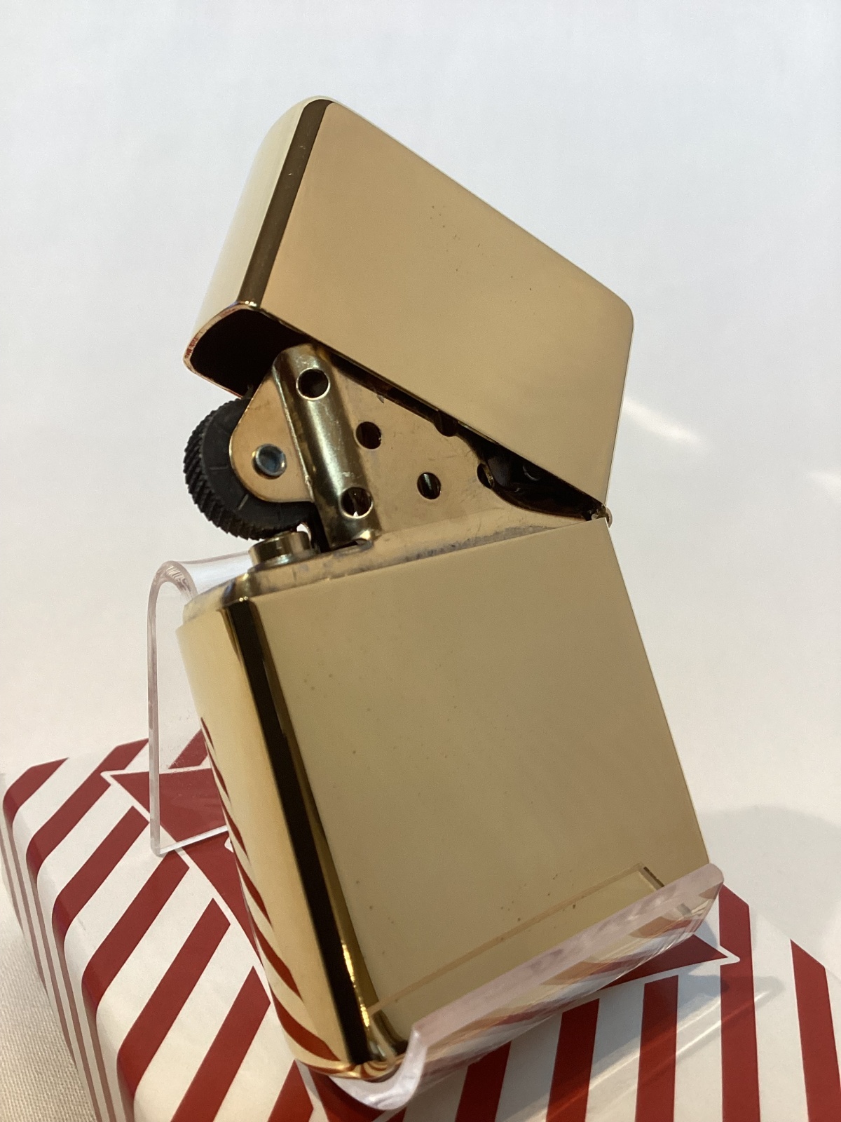 画像3: No.270CC 推奨品ZIPPO 2009年製 FLAT TOP フラットトップ SOLID BRASS MIRROR ソリッドブラスミラー プレーン z-6133