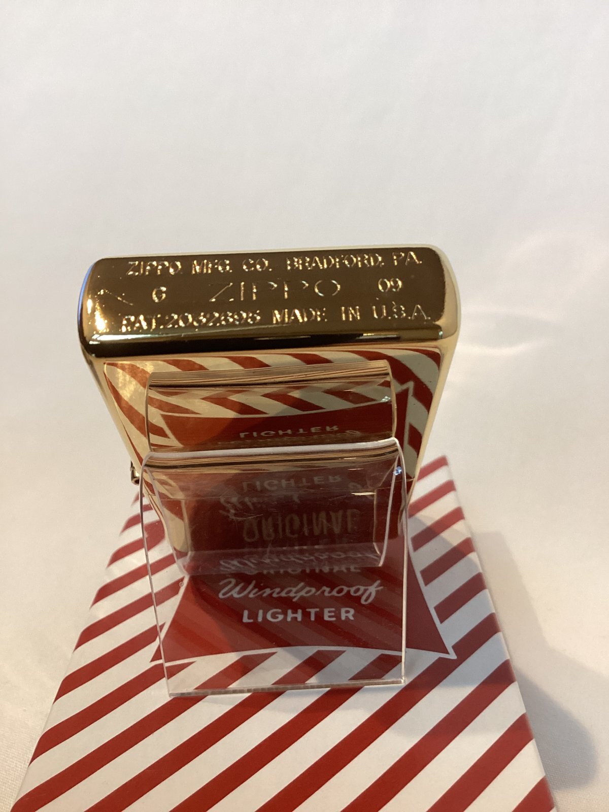 画像4: No.270CC 推奨品ZIPPO 2009年製 FLAT TOP フラットトップ SOLID BRASS MIRROR ソリッドブラスミラー プレーン z-6133