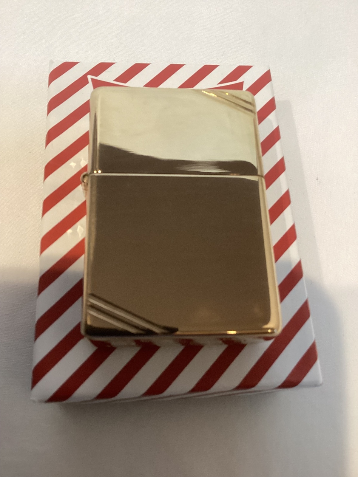 画像5: No.270 推奨品ZIPPO FLAT TOP フラットトップ SOLID BRASS MIRROR ソリッドブラスミラー コーナーカット z-6132