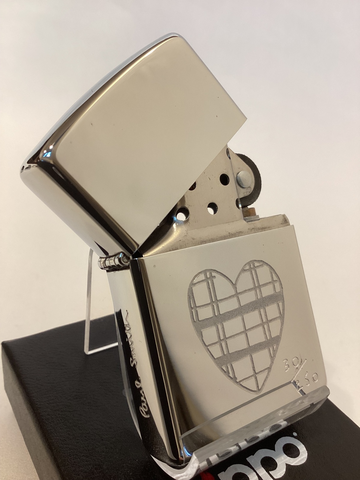 画像2: No.250 ファッションブランドシリーズ Paul Smith ZIPPO ポールスミス HEART ハート限定シリアルNo.入り z-6141