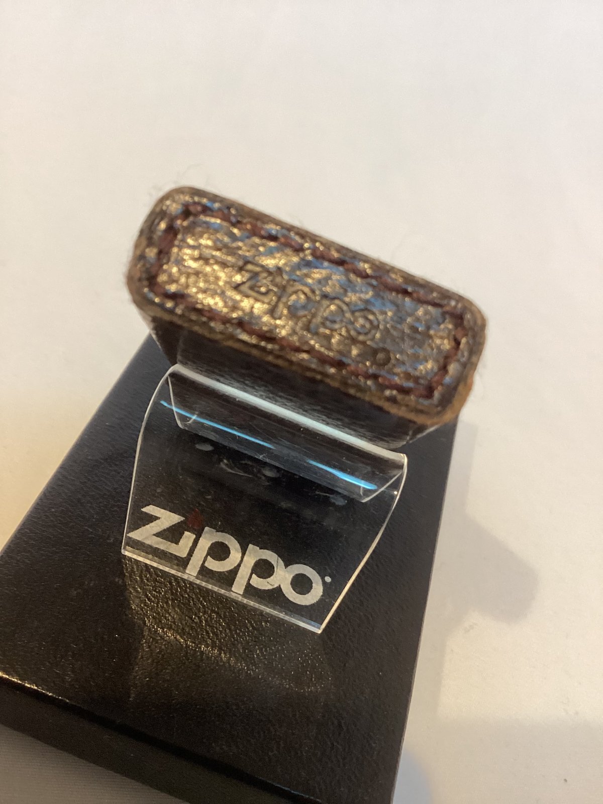 画像4: No.1610 レザーシリーズZIPPO PIGSKIN ピッグスキン SLIM BROWN スリム ブラウン z-6159