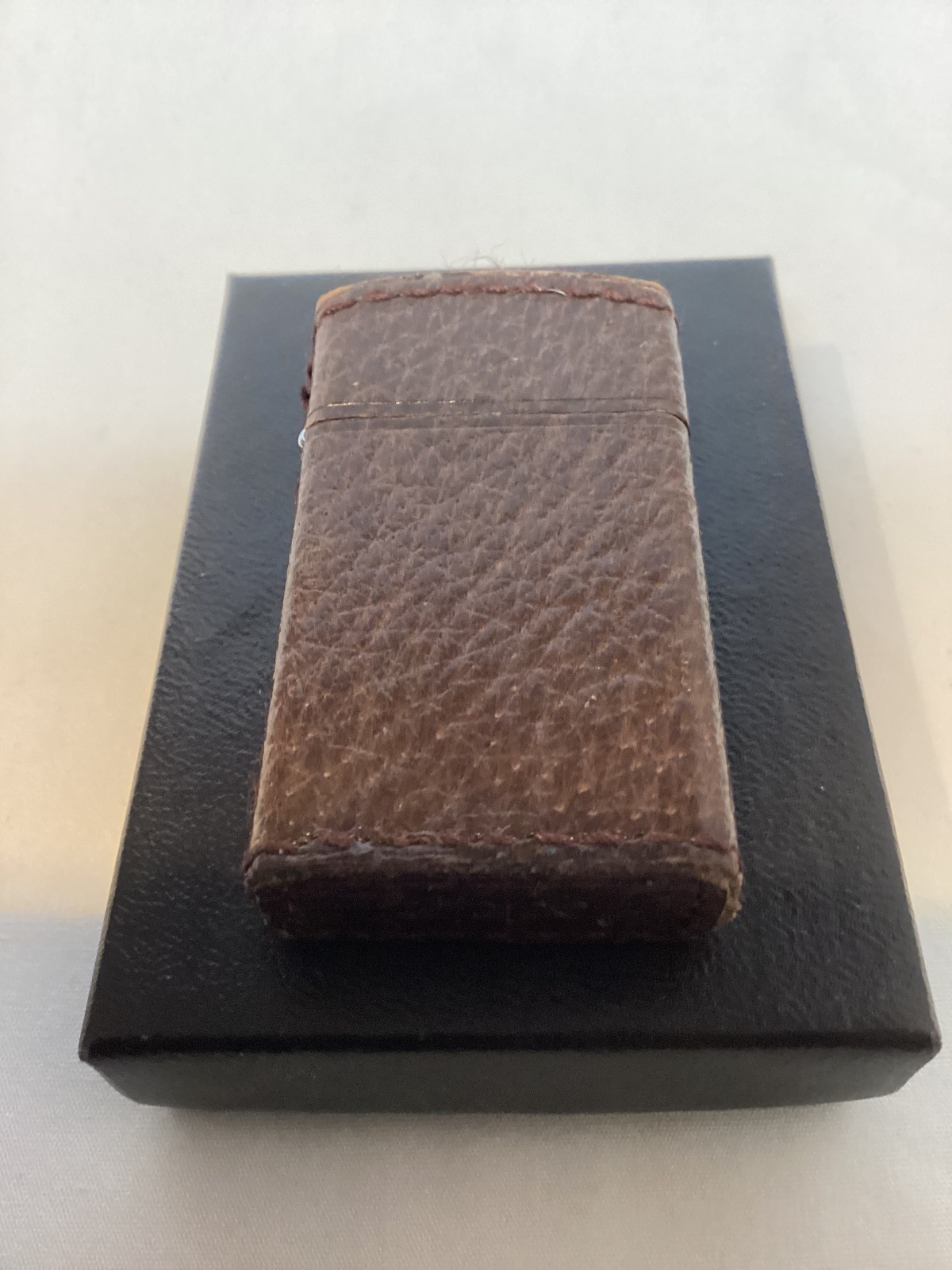 画像5: No.1610 レザーシリーズZIPPO PIGSKIN ピッグスキン SLIM BROWN スリム ブラウン z-6159