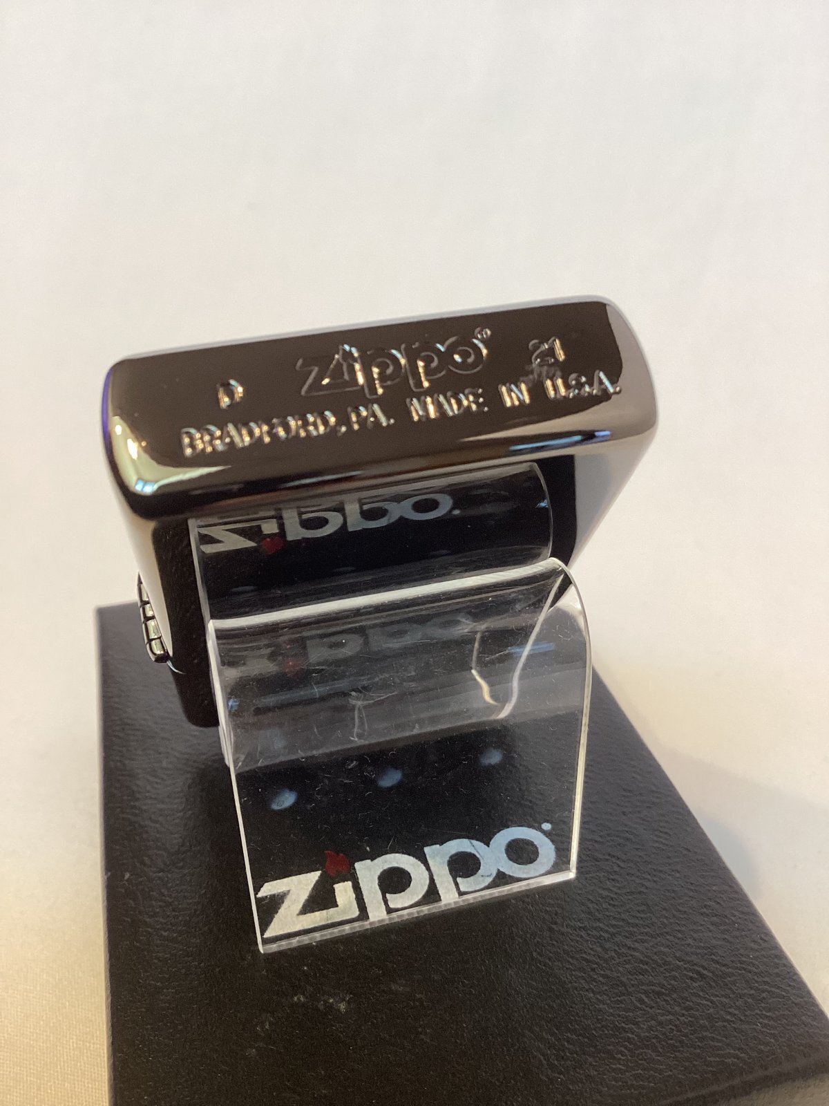 画像4: No.200 推奨品ZIPPO BLACK MIRROR ブラックミラー 天然シェル z-6160