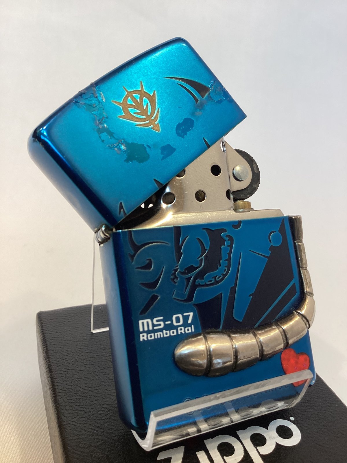 画像2: No.200 USED ZIPPO 2007年製 機動戦士ガンダム グフ MS-07 ROMBO BAL z-6196