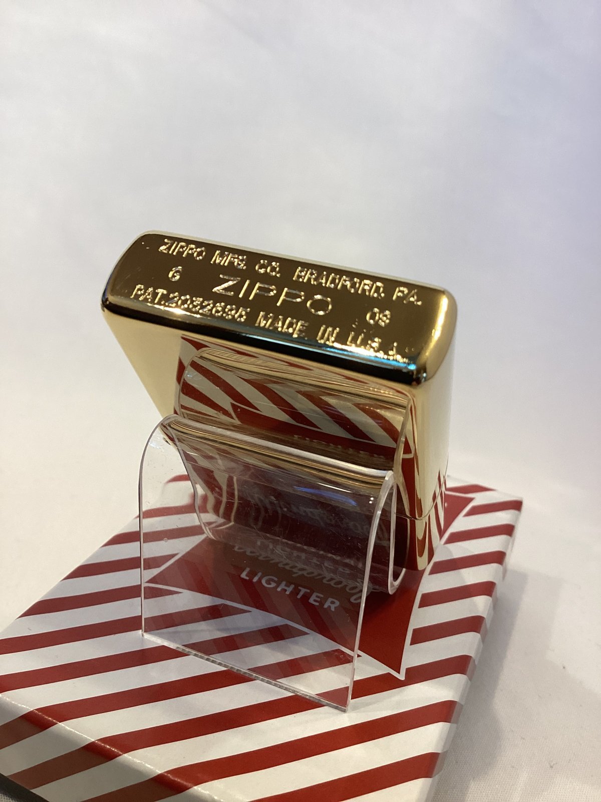 画像4: No.230 フラットトップ GOLD MIRROR ZIPPO ゴールドミラー PLANE プレーン z-6204