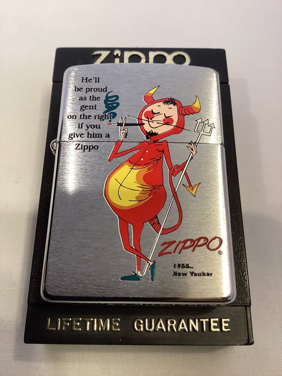 画像5: No.200 ヴィンテージZIPPO 1997年製 OLD DESIGN オールドデザイン たばこを吸うおじさん z-6211