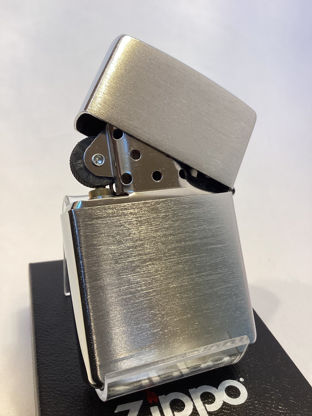 画像3: No.200 ヴィンテージZIPPO 2002年製 BRUSHED CHROME ブラッシュクローム USA🇺🇸 z-6224