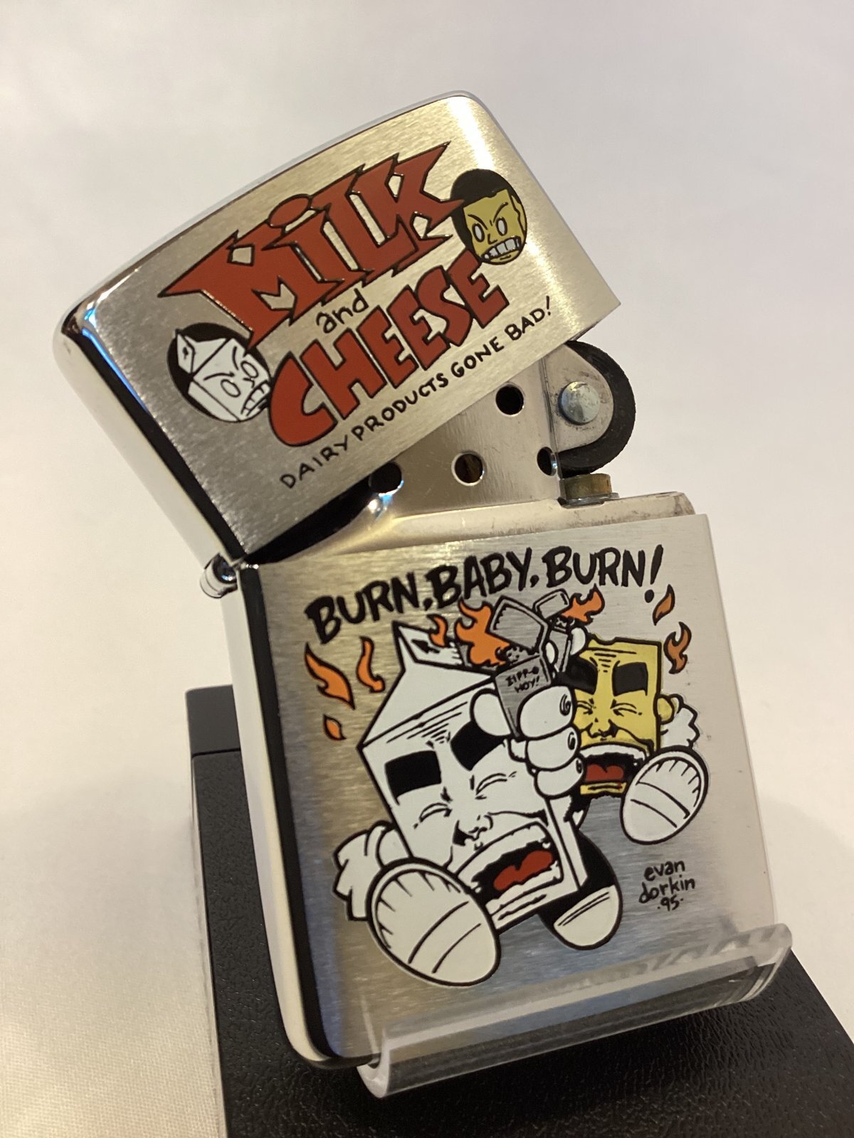 画像2: No.200 コレクションアイテムシリーズ EVAN DORKIN ART ZIPPO エヴァン・ドーキン アート MILK&CHEESE ミルク&チーズ z-6225