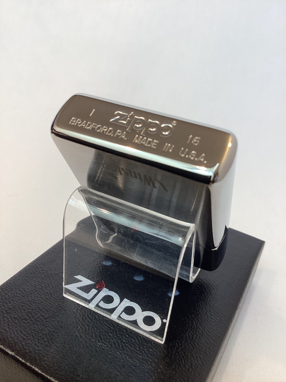 画像4: No.200 たばこ柄シリーズZIPPO BRUSHED CHROME ブラッシュクローム Winston ウィンストン z-6238