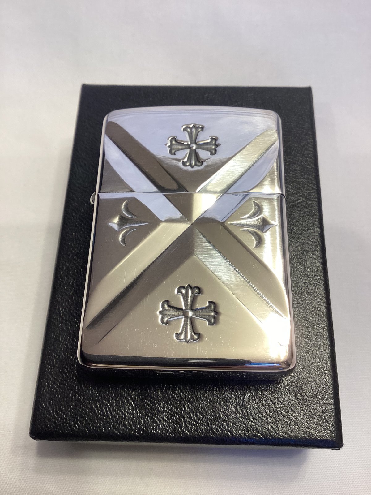 画像5: No.162 アーマータイプ ARMOR ZIPPO SILVER IBUSHI アーマーシルバーイブシ BIG CROSS ビッグクロス z-6250
