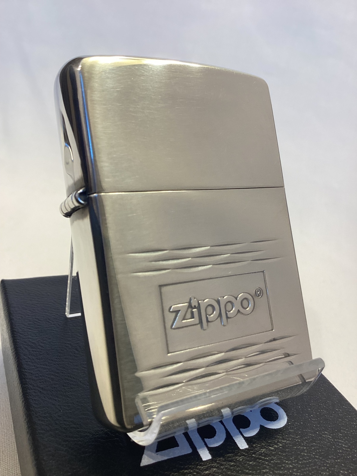 画像1: No.200 ヴィンテージZIPPO 2002年製 SILVER MIRROR シルバーミラー ZIPPO LOGO ジッポーロゴ z-6285