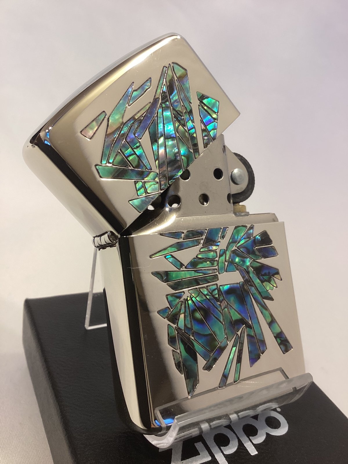 画像2: No.162 ファッションブランドシリーズZIPPO ARMOR SILVER MIRROR アーマーシルバーミラー Paul Smith ポールスミス 天然シェル z-6292