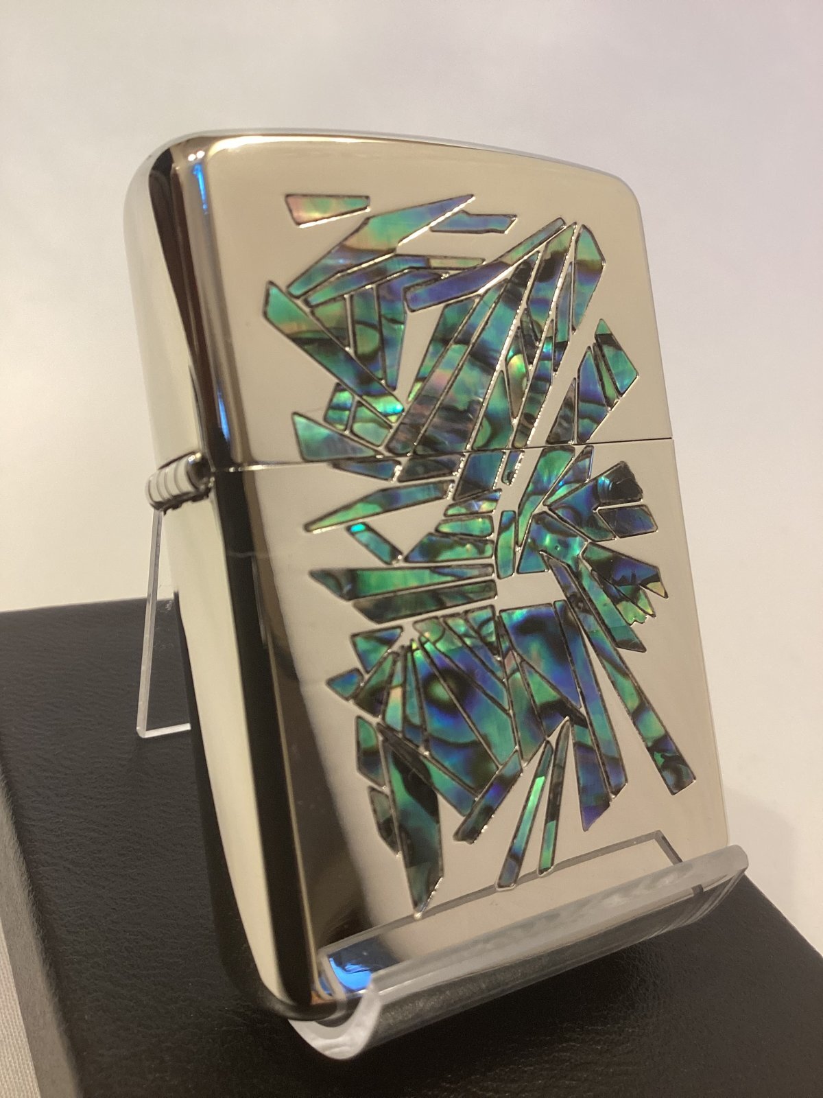 画像1: No.162 ファッションブランドシリーズZIPPO ARMOR SILVER MIRROR アーマーシルバーミラー Paul Smith ポールスミス 天然シェル z-6292