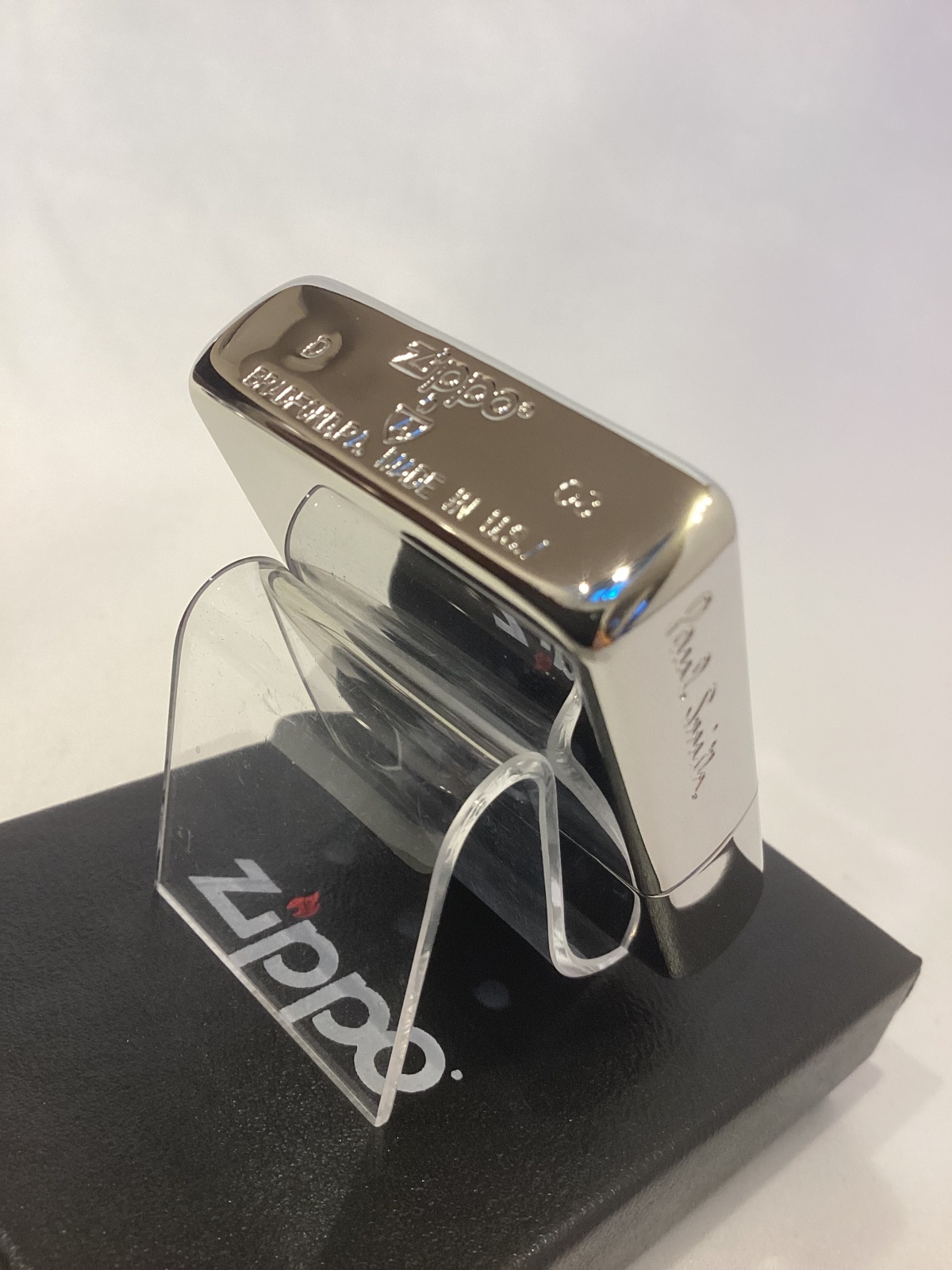 画像4: No.162 ファッションブランドシリーズZIPPO ARMOR SILVER MIRROR アーマーシルバーミラー Paul Smith ポールスミス 天然シェル z-6292