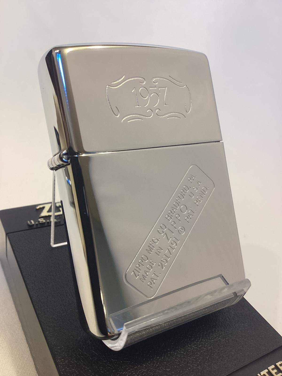 画像1: No.250 ヴィンテージZIPPO 1991年製 HIGH POLISH CHROME ハイポリッシュクローム BOTTOM STAMP DESIGN ボトムスタンプデザイン z-6297