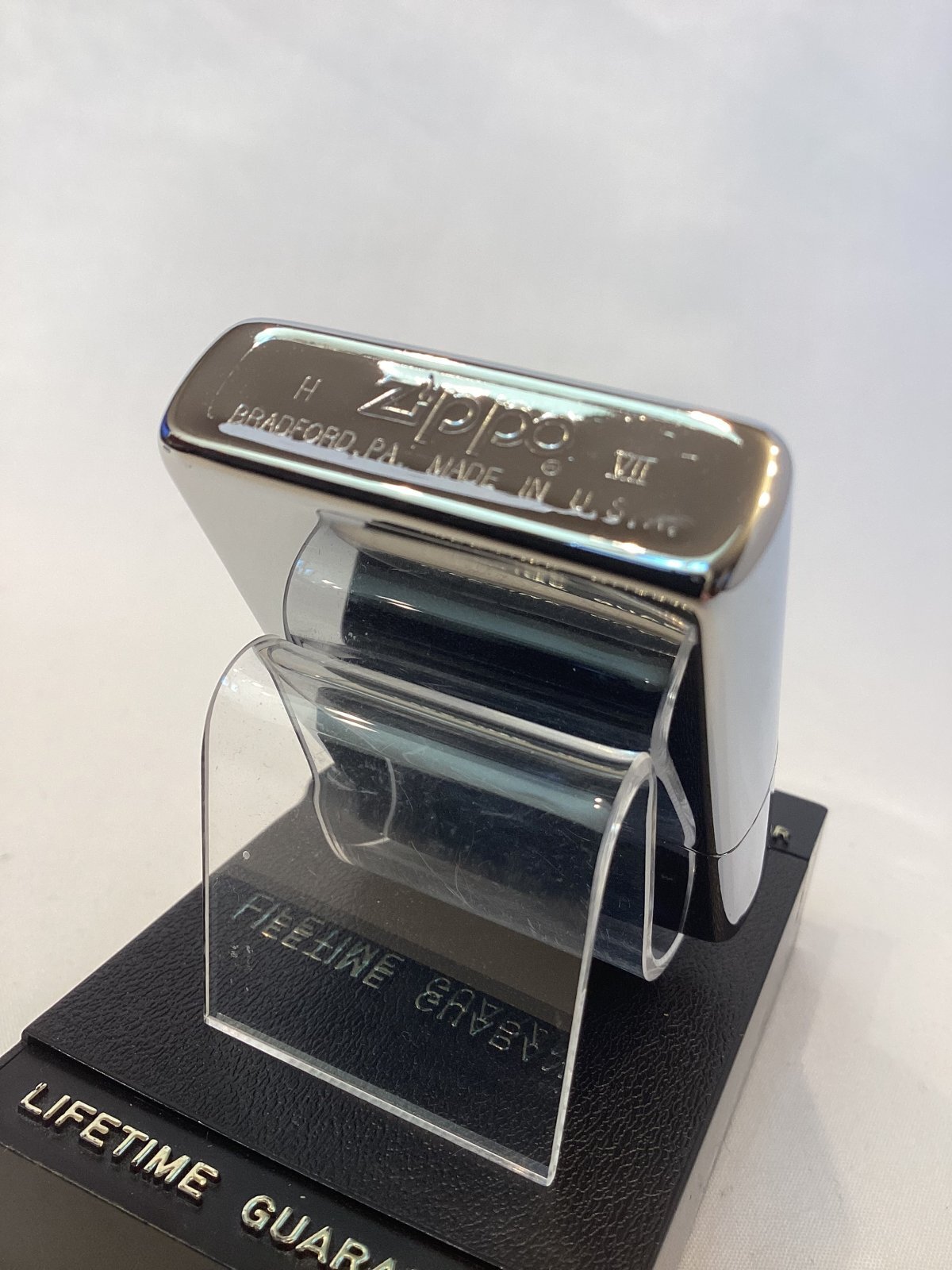 画像4: No.250 ヴィンテージZIPPO 1991年製 HIGH POLISH CHROME ハイポリッシュクローム DOUBLE ZIPPO LOGO ダブルジッポーロゴ z-6316