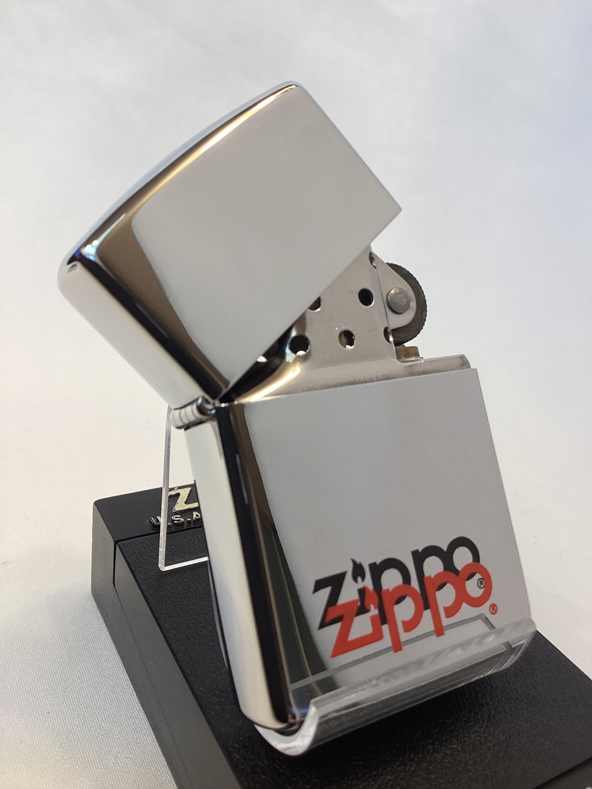 画像2: No.250 ヴィンテージZIPPO 1991年製 HIGH POLISH CHROME ハイポリッシュクローム DOUBLE ZIPPO LOGO ダブルジッポーロゴ z-6316