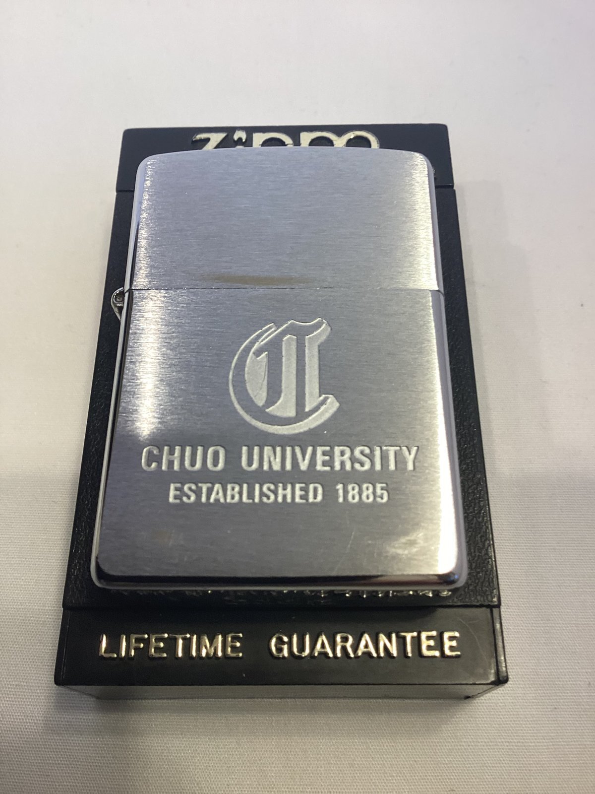 画像5: No.200 USED ZIPPO 1994年製 BRUSHED CHROME ブラッシュクローム 中央大学 z-6314