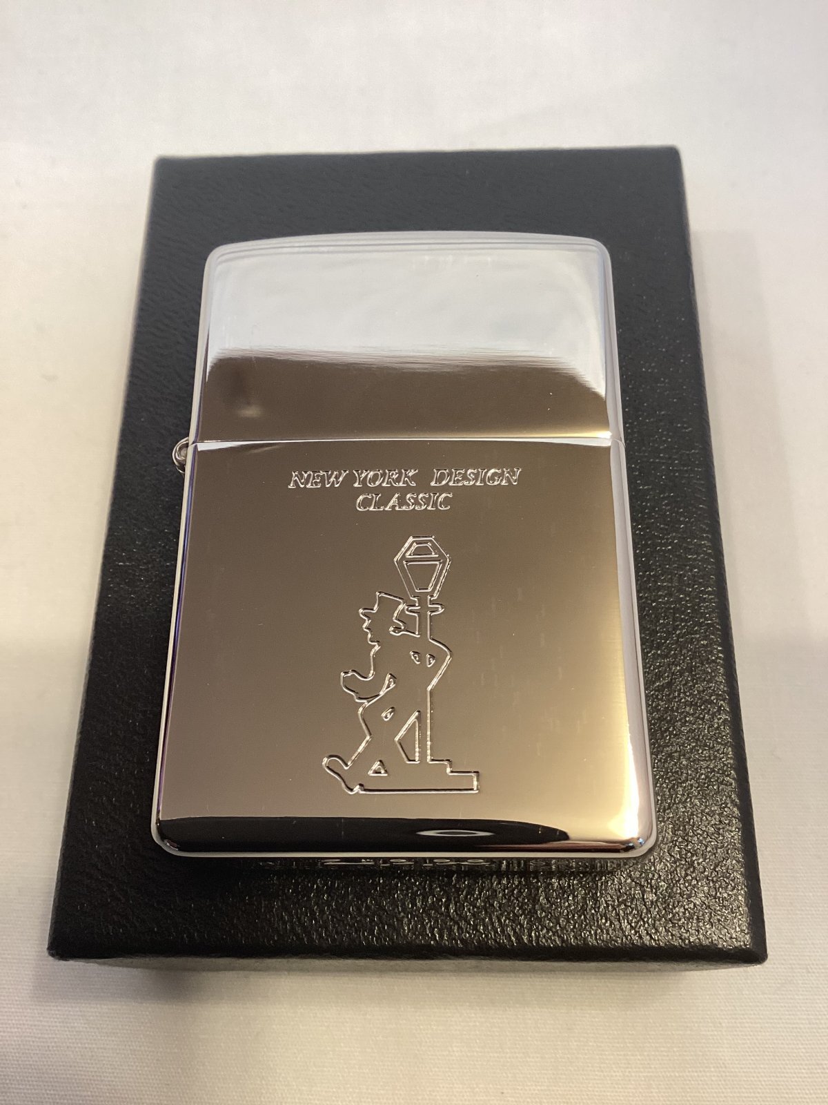 画像5: No.200 ヴィンテージZIPPO 2002年製 PLATINUM MIRROR プラチナミラー DRUNKER ドランカー z-6325